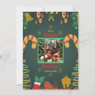 Jours francs Joyeux Noël Photo Carte de vacances