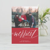 Jours les plus agréables Carte photo de Noël (Debout devant)