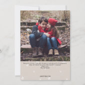 Jours les plus agréables Carte photo de Noël (Dos)