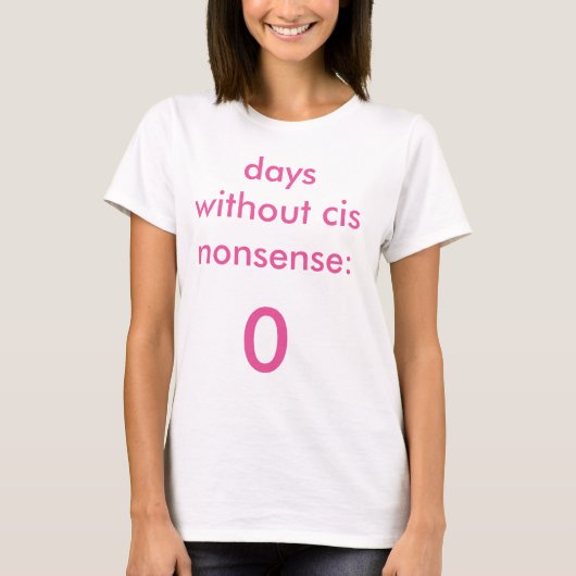 Jours sans T-shirt cis d'absurdité féminin (Devant)