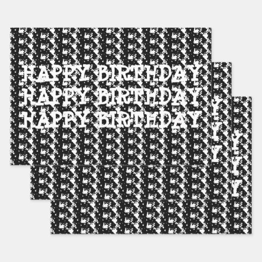 JOURS SKA JOUR ANNIVERSAIRE FEUILLE DE PAPIER (Lot)