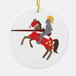 Joust Knight Keramisch Ornament