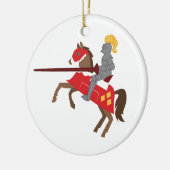 Joust Knight Keramisch Ornament (Links)