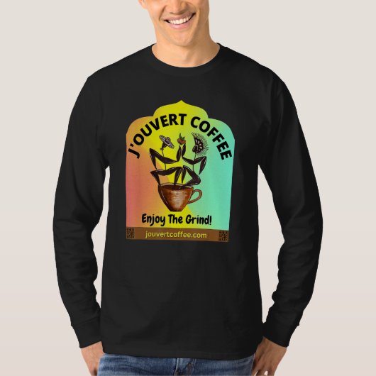 J'ouvert Coffee - Enjoy The Grind! T-shirt (Voorkant)