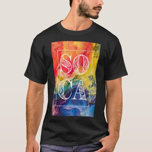 Jouvert geïnspireerd door Soca T-shirt (Voorkant)