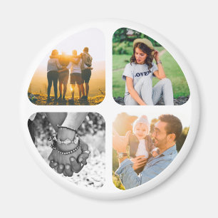 Jouw 4 Foto's Fridge Magnet Magneet