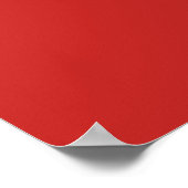 Jouw aangepaste witte script op rood poster (Hoek)