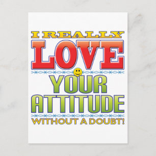 Jouw Attitude Love Face Briefkaart