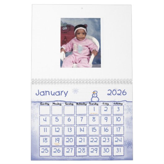 Jouw baby Girl Kalender (Jan 2026)
