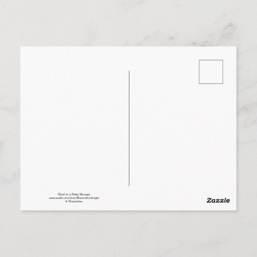 Jouw bericht Dream Cloud op een String Briefkaart (Achterkant)