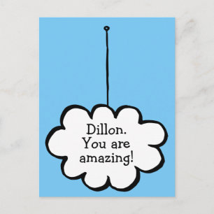 Jouw bericht Dream Cloud op een String Briefkaart