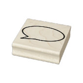 Jouw Bericht Spraakballon Fun Retro Stripboek Rubberstempel (Stempel)