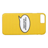 Jouw bericht spraakballon leuk retro stripboek Case-Mate iPhone case (Achterkant (Horizontaal))