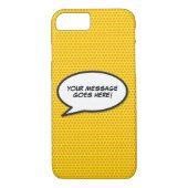 Jouw bericht spraakballon leuk retro stripboek Case-Mate iPhone case (Achterkant)