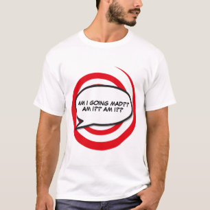Jouw bericht spraakballon leuk retro stripboek t-shirt