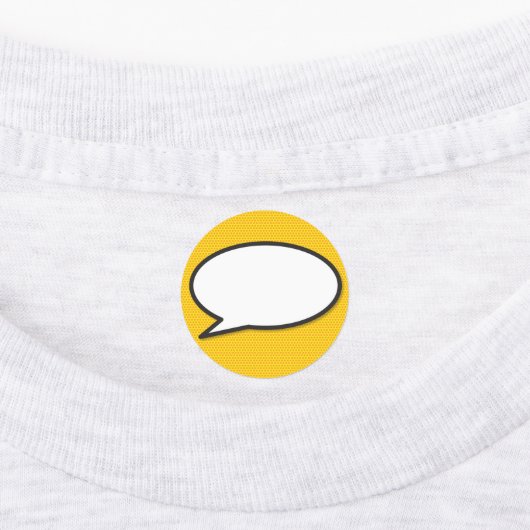 Jouw berichtspraakwolk Leuke retro-stripboek Labels (Aangebracht)