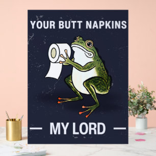 Jouw Butt Napkins Mijn Heer Acryl Bord
