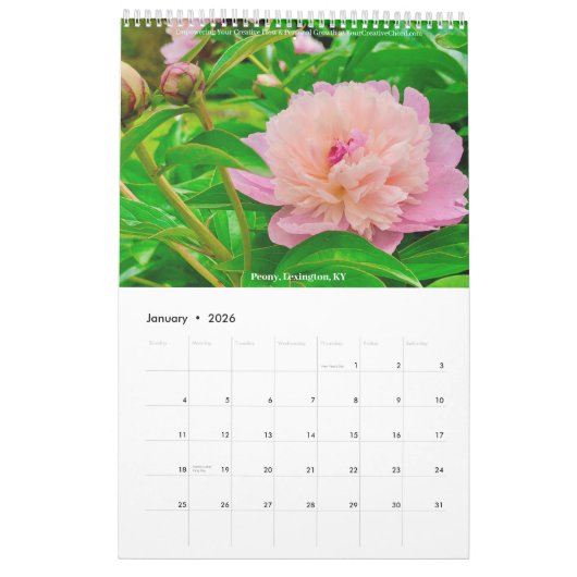 Jouw Creatieve Chord Bloemen 2025 Kalender (Jan 2026)