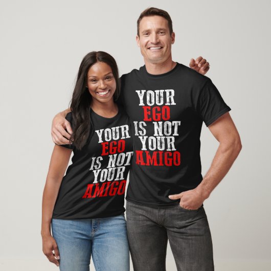 Jouw ego is niet jouw Amigo Raglan honkbal T-shirt (Unisex)