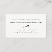 Jouw eigen Logo | Minimalistisch zwart-wit Visitekaartje (Achterkant)