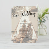 Jouw eigen vervaagde foto's van trouwkaarten kaart (Staand voorkant)