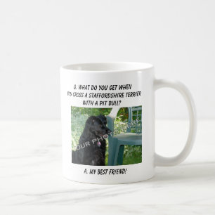 Jouw foto! Best Friend Staffordshire Terrier Mix Koffiemok