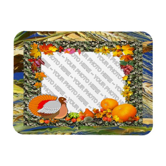 Jouw foto ~ Herfst Turkey Magnet Magneet (Horizontaal)