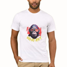 jouw foto hier-mood art aap graphic tee