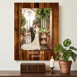 Jouw foto met houten custom print