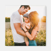 Jouw foto Square Fridge Magnet Magneet (Voorkant)