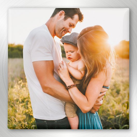 Jouw foto Square Fridge Magnet Magneet