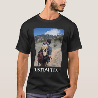 Jouw foto & tekst hier, aangepaste foto, gepersona t-shirt