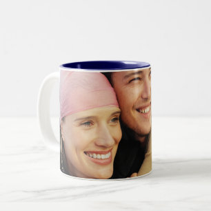 Jouw foto tweekleurige koffiemok