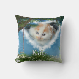Jouw fotokat in Heaven Pet Memorial Pillow Kussen