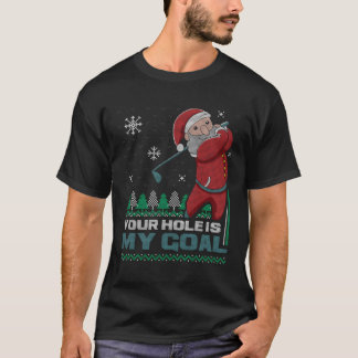 Jouw gat is mijn doel Sinterklaas Golf Lelijke Ker T-shirt