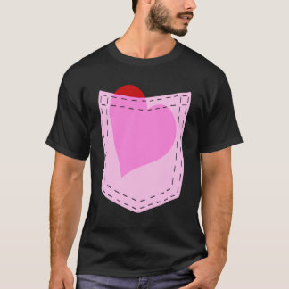 Jouw hart in mijn Pocket Cute Valentijnsdag T-shirt