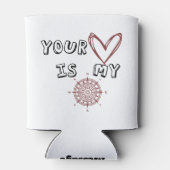 Jouw hart is mijn kompas. blikjeskoeler (Achterkant)