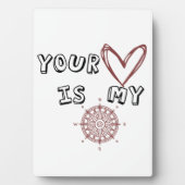 Jouw hart is mijn kompas. fotoplaat (voorkant)