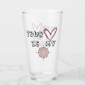 Jouw hart is mijn kompas. glas (Achterkant)