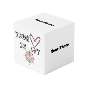 Jouw hart is mijn kompas. kubus