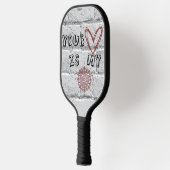 Jouw hart is mijn kompas. pickleball paddle (Links)