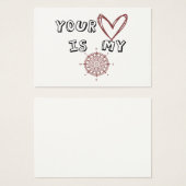 Jouw hart is mijn kompas visitekaartje (Voorkant /achterkant)