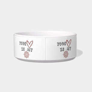 Jouw hart is mijn kompas. voerbakje