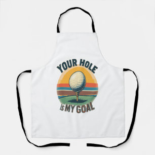 Jouw hole is mijn doel golfen golf schort