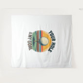 Jouw hole is mijn doel golfen golf wandkleed (Voorkant (horizontaal))