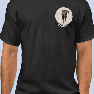Jouw hondenfoto gepersonaliseerde aangepaste naam  t-shirt