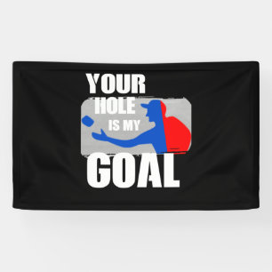 Jouw hotel is mijn goal Cornhole Funny Gift for Me Spandoek
