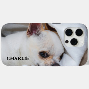 Jouw huisdier hond puppy aangepaste foto chihuahua iPhone 15 pro max hoesje