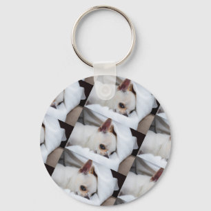 Jouw huisdier hond puppy aangepaste foto chihuahua sleutelhanger