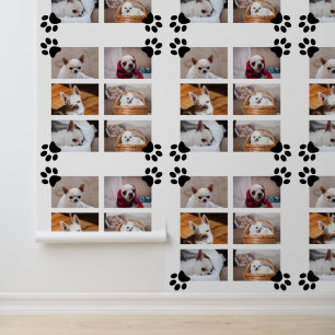 Jouw huisdier hond puppy aangepaste foto collage c behang